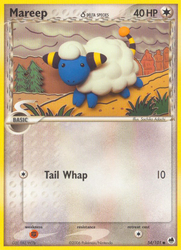 Mareep (54/101) (Delta Species) [EX: Dragon Frontiers] | Exor Games New Glasgow