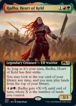 Radha, Heart of Keld (Extended Art) [Core Set 2021] | Exor Games New Glasgow