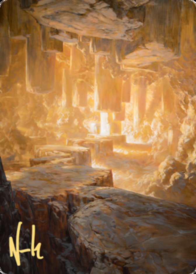 Pillarverge Pathway Art Card (Gold-Stamped Signature) [Zendikar Rising Art Series] | Exor Games New Glasgow