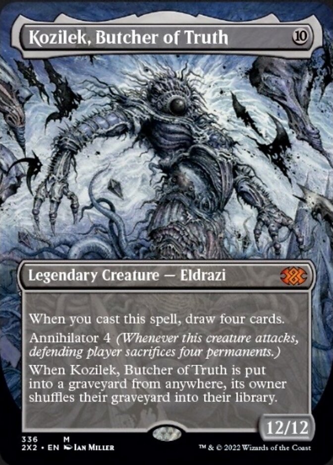 Kozilek, Butcher of Truth (Borderless Alternate Art) [Double Masters 2022] | Exor Games New Glasgow