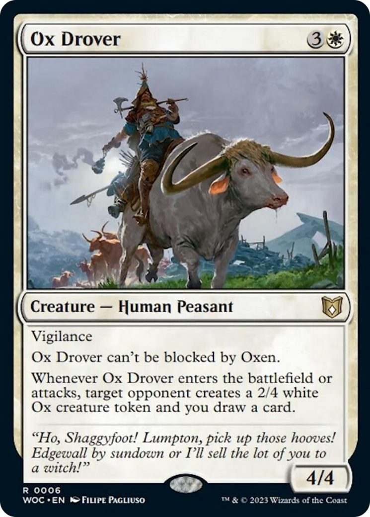 Ox Drover [Wilds of Eldraine Commander] | Exor Games New Glasgow