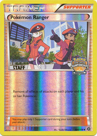 Pokemon Ranger (104/114) (Regional Championship Promo Staff) [XY: Steam Siege] | Exor Games New Glasgow