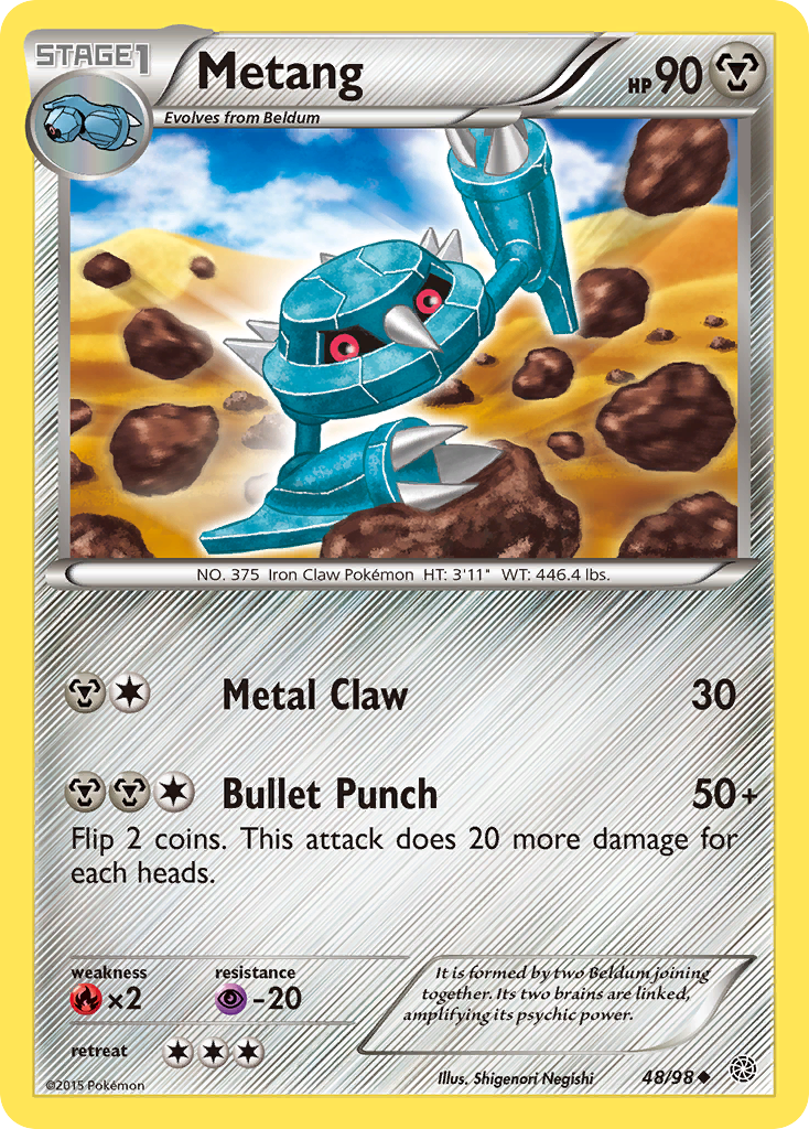 Metang (48/98) [XY: Ancient Origins] | Exor Games New Glasgow