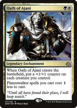 Oath of Ajani [Aether Revolt Promos] | Exor Games New Glasgow