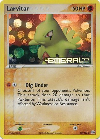 Larvitar (52/106) (Stamped) [EX: Emerald] | Exor Games New Glasgow