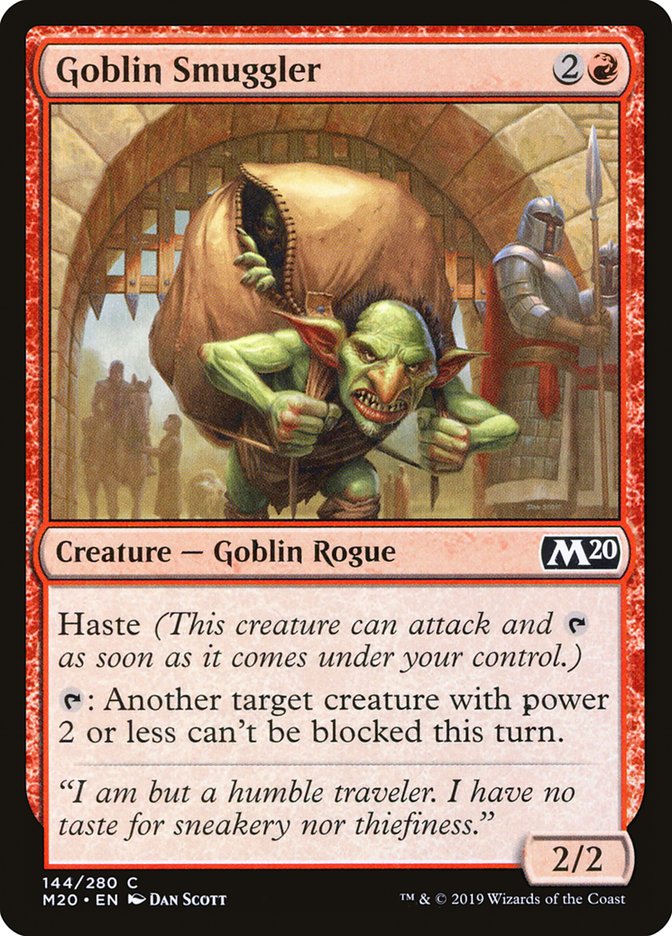 Goblin Smuggler [Core Set 2020] | Exor Games New Glasgow