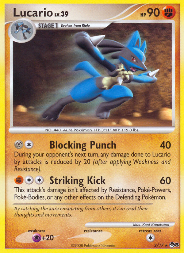 Lucario (2/17) [POP Series 8] | Exor Games New Glasgow