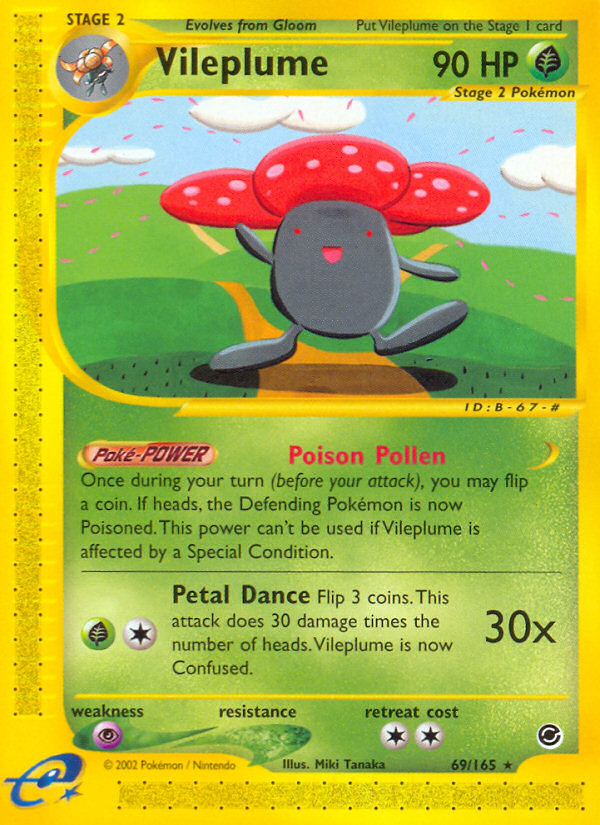 Vileplume (69/165) [Expedition: Base Set] | Exor Games New Glasgow