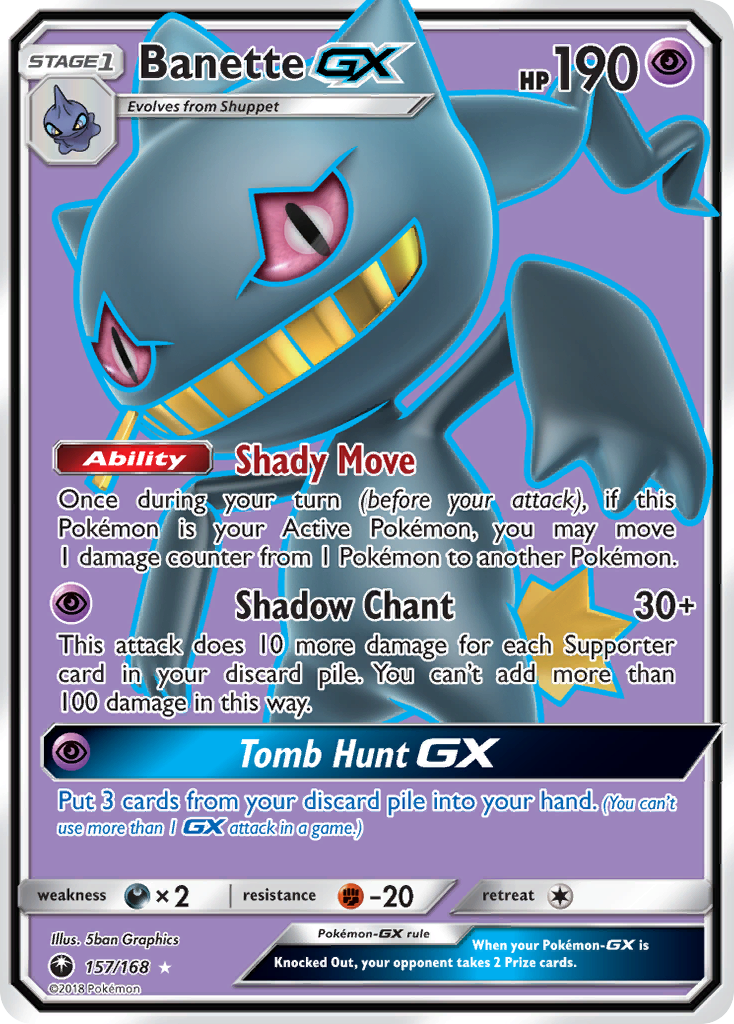 Banette GX (157/168) [Sun & Moon: Celestial Storm] | Exor Games New Glasgow