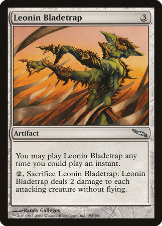 Leonin Bladetrap [Mirrodin] | Exor Games New Glasgow