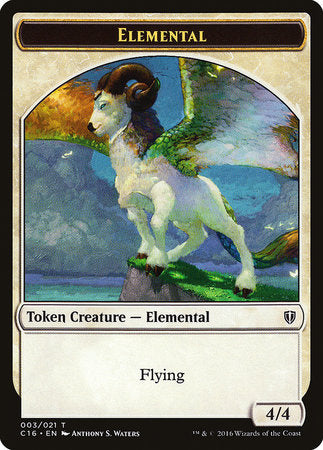 Elemental // Soldier Double-sided Token [Commander 2016 Tokens] | Exor Games New Glasgow