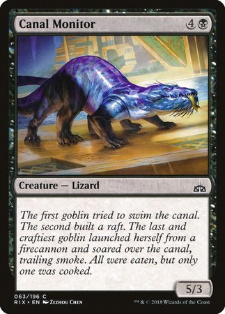 Canal Monitor [Rivals of Ixalan] | Exor Games New Glasgow