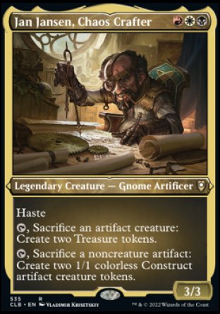 Jan Jansen, Chaos Crafter (Foil Etched) [Commander Legends: Battle for Baldur's Gate] | Exor Games New Glasgow