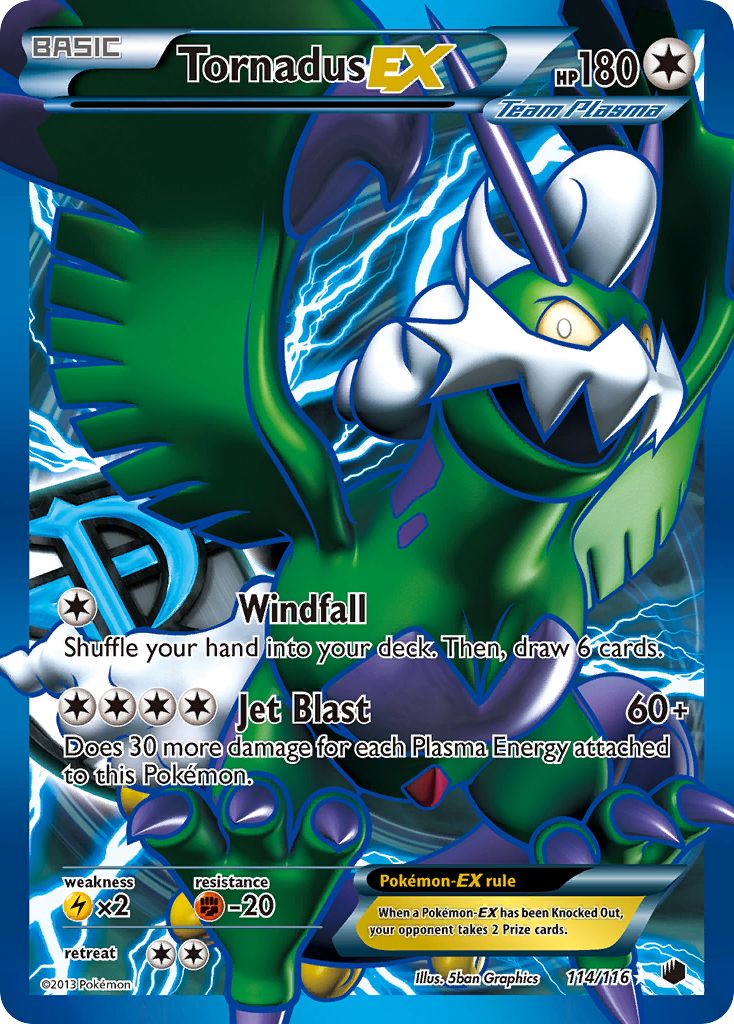 Tornadus EX (114/116) [Black & White: Plasma Freeze] | Exor Games New Glasgow