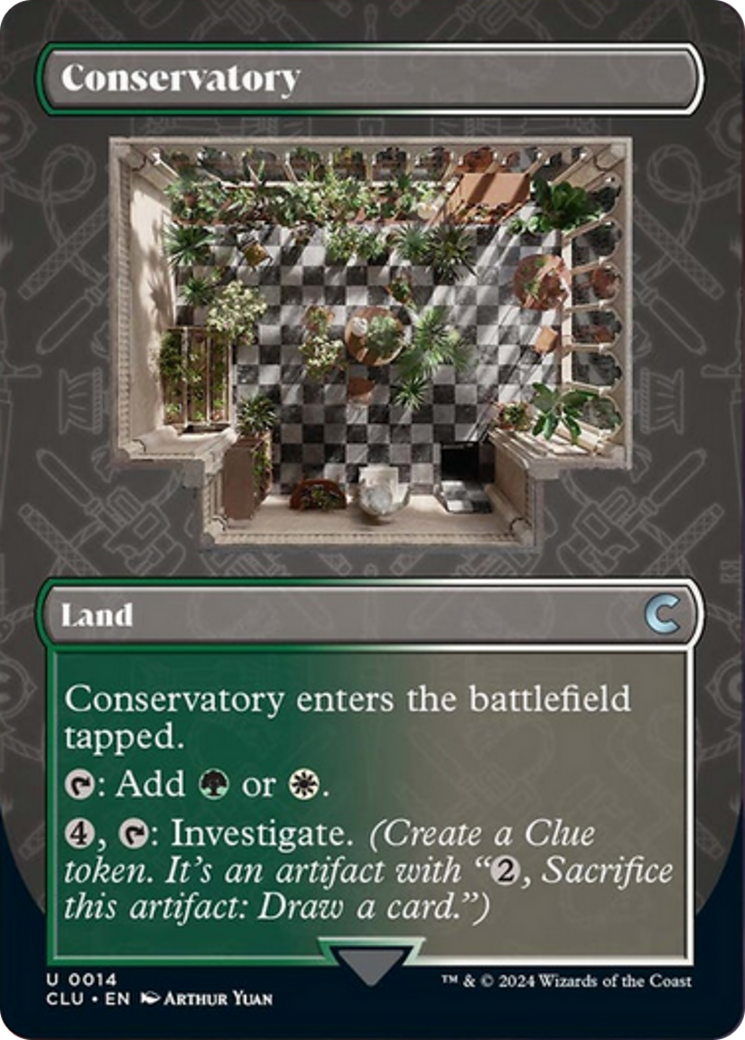 Conservatory (Borderless) [Ravnica: Clue Edition] | Exor Games New Glasgow