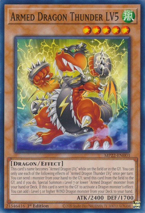 Armed Dragon Thunder LV5 [MP22-EN003] Common | Exor Games New Glasgow