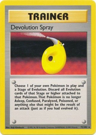 Devolution Spray (72/102) [Base Set Unlimited] | Exor Games New Glasgow