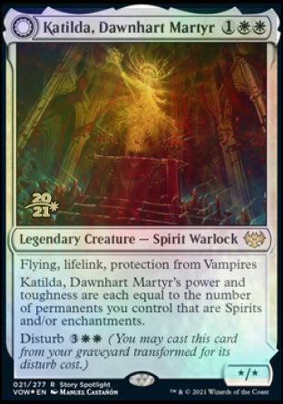 Katilda, Dawnhart Martyr // Katilda's Rising Dawn [Innistrad: Crimson Vow Prerelease Promos] | Exor Games New Glasgow