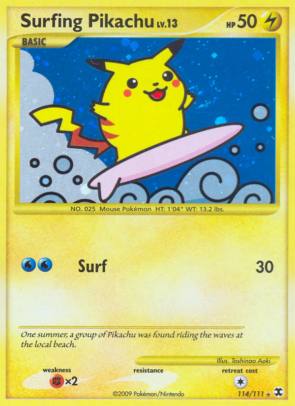 Surfing Pikachu (114/111) [Platinum: Rising Rivals] | Exor Games New Glasgow