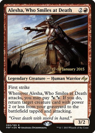 Alesha, Who Smiles at Death [Fate Reforged Promos] | Exor Games New Glasgow