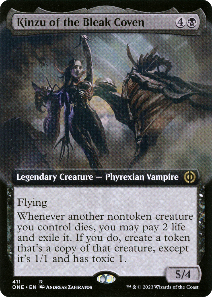 Kinzu of the Bleak Coven (Extended Art) [Phyrexia: All Will Be One] | Exor Games New Glasgow