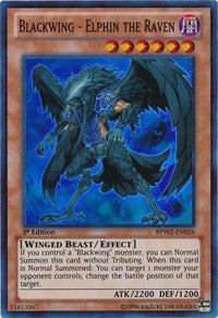 Blackwing - Elphin the Raven [BPW2-EN026] Super Rare | Exor Games New Glasgow