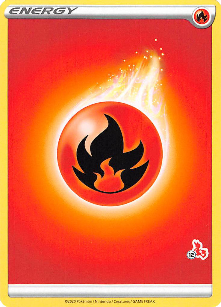 Fire Energy (Cinderace Stamp #12) [Battle Academy 2022] | Exor Games New Glasgow