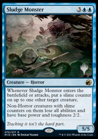 Sludge Monster (Promo Pack) [Innistrad: Midnight Hunt Promos] | Exor Games New Glasgow