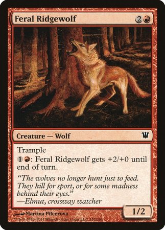 Feral Ridgewolf [Innistrad] | Exor Games New Glasgow