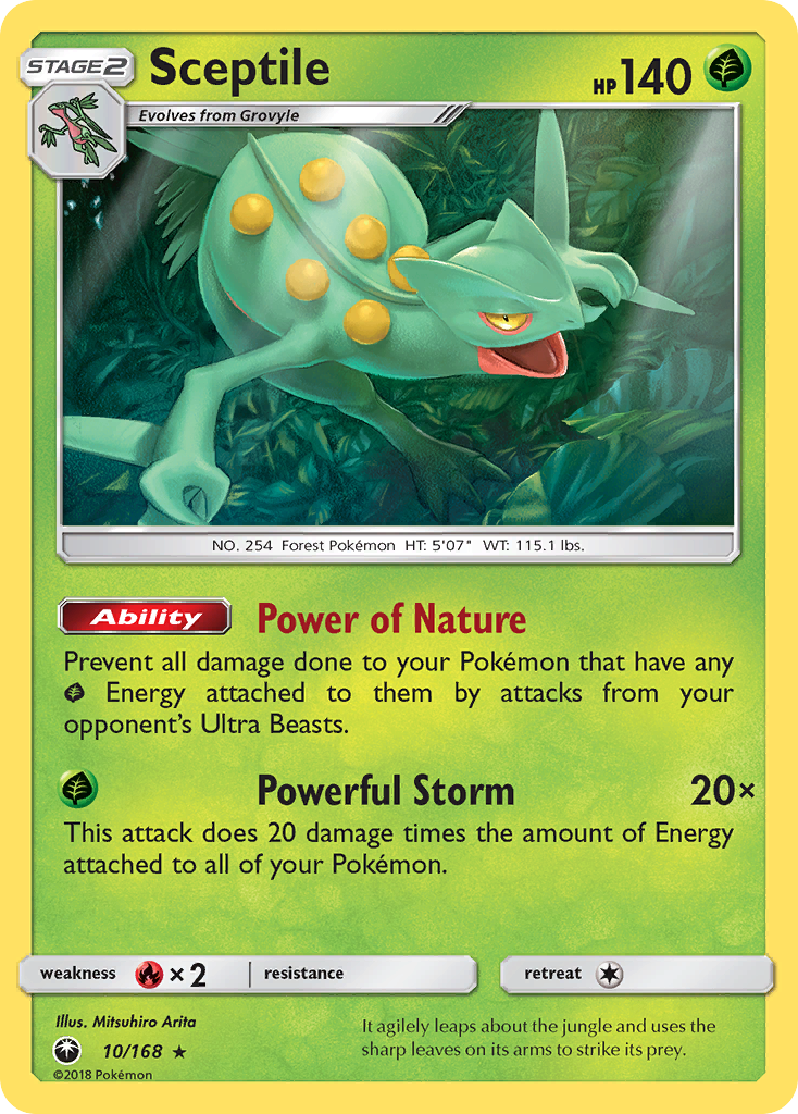 Sceptile (10/168) [Sun & Moon: Celestial Storm] | Exor Games New Glasgow