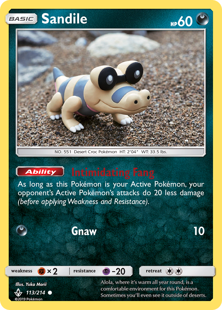 Sandile (113/214) [Sun & Moon: Unbroken Bonds] | Exor Games New Glasgow