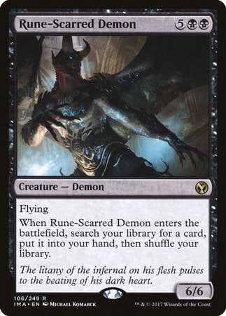 Rune-Scarred Demon [Iconic Masters] | Exor Games New Glasgow