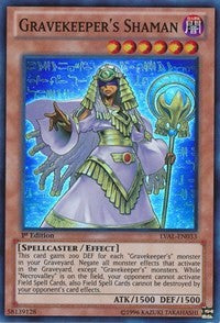 Gravekeeper's Shaman [LVAL-EN033] Super Rare | Exor Games New Glasgow