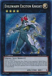 Evilswarm Exciton Knight [LVAL-EN056] Secret Rare | Exor Games New Glasgow