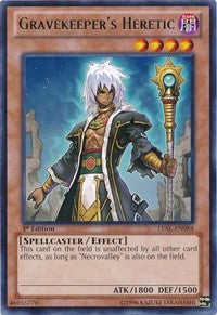 Gravekeeper's Heretic [LVAL-EN084] Rare | Exor Games New Glasgow