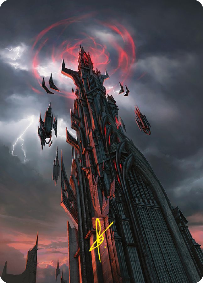 Barad-dur Art Card (Gold-Stamped Signature) [The Lord of the Rings: Tales of Middle-earth Art Series] | Exor Games New Glasgow