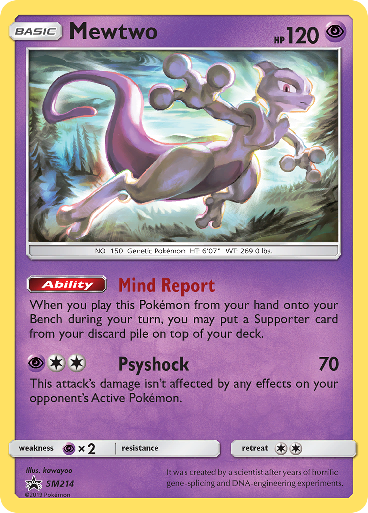 Mewtwo (SM214) [Sun & Moon: Black Star Promos] | Exor Games New Glasgow