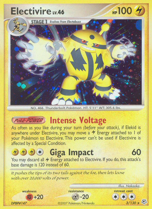 Electivire (3/130) [Diamond & Pearl: Base Set] | Exor Games New Glasgow