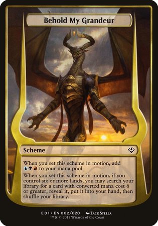 Behold My Grandeur (Archenemy: Nicol Bolas) [Archenemy: Nicol Bolas Schemes] | Exor Games New Glasgow