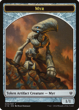 Myr // Bird (White) Double-sided Token [Commander 2016 Tokens] | Exor Games New Glasgow