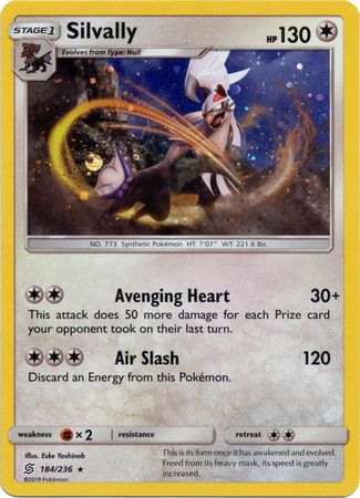 Silvally (184/236) (Cosmos Holo) [Sun & Moon: Unified Minds] | Exor Games New Glasgow