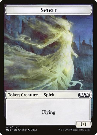 Spirit Token [Core Set 2020 Tokens] | Exor Games New Glasgow