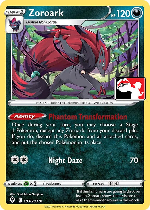 Zoroark (103/203) [Prize Pack Series One] | Exor Games New Glasgow