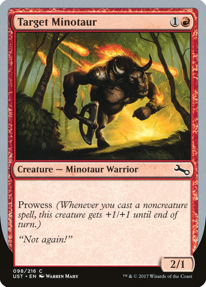 Target Minotaur (Fire Art) [Unstable] | Exor Games New Glasgow