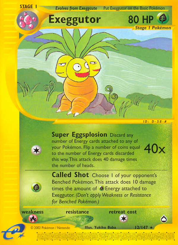 Exeggutor (12/147) [Aquapolis] | Exor Games New Glasgow