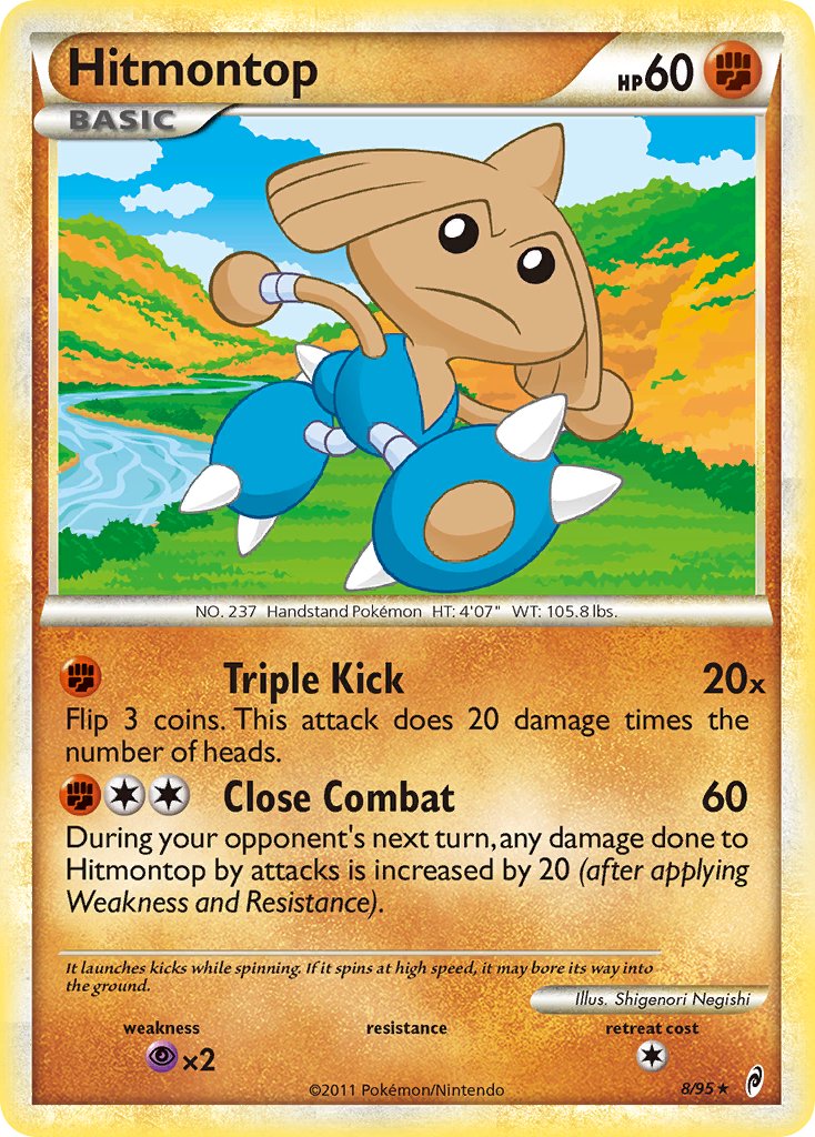 Hitmontop (8/95) (Theme Deck Exclusive) [HeartGold & SoulSilver: Call of Legends] | Exor Games New Glasgow