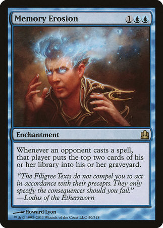 Memory Erosion [Commander 2011] | Exor Games New Glasgow