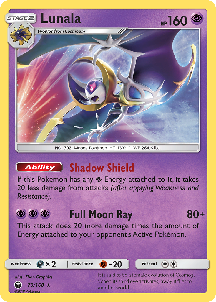 Lunala (70/168) [Sun & Moon: Celestial Storm] | Exor Games New Glasgow