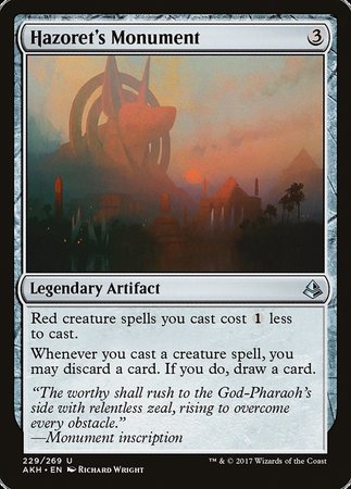 Hazoret's Monument [Amonkhet] | Exor Games New Glasgow