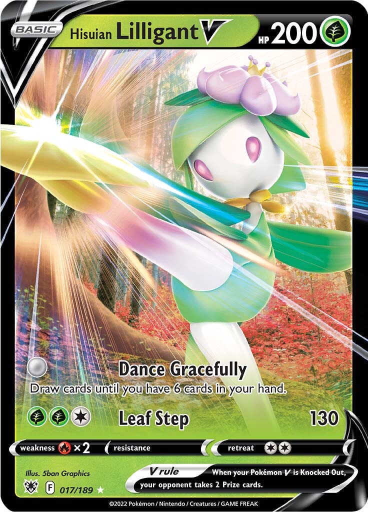 Hisuian Lilligant V (017/189) [Sword & Shield: Astral Radiance] | Exor Games New Glasgow